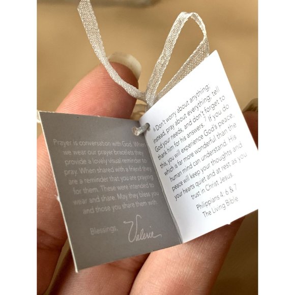 SOLD Valerie Parr Hill Faux Pearl Prayer Box Bracelet NEW WITH TAG - Picture 6 of 6